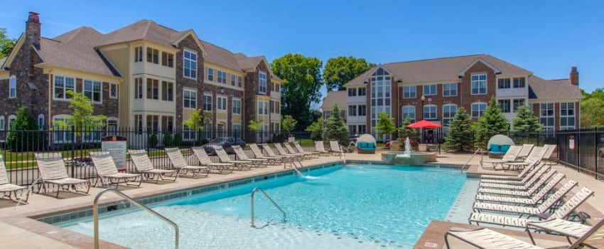 Swimming pool at Sylvania apartment.